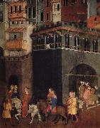 Ambrogio Lorenzetti den goda styrelsen Spain oil painting artist